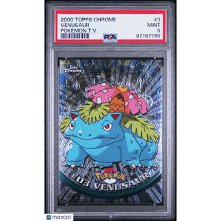 Pokémon TCG Venusaur #3 Pokémon T.V. PSA 9