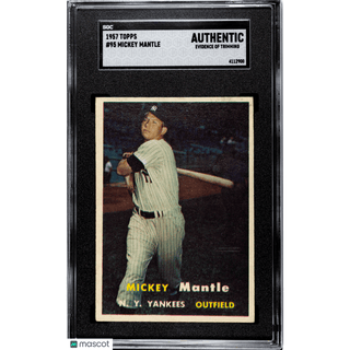 Mickey Mantle 1957 Topps #95 SGC A