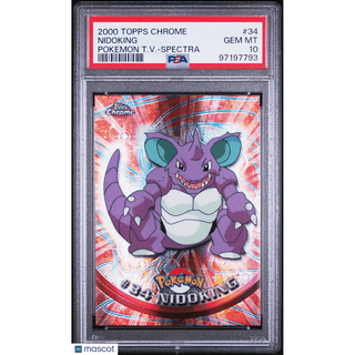 Pokémon TCG Nidoking #34 Pokemon T.V.-Spectra PSA 10