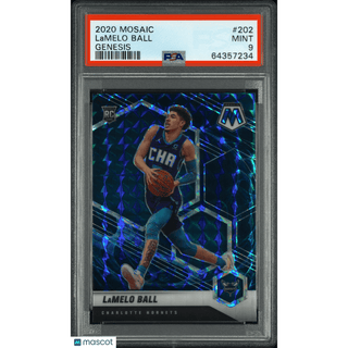 Lamelo Ball 2020 Panini Mosaic #202 PSA 9