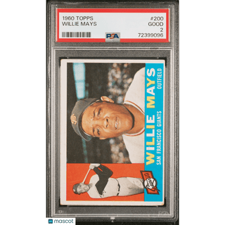 Willie Mays 1960 Topps #200 PSA 2