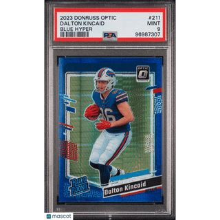 Dalton Kincaid 2023 Panini Donruss Optic #211 PSA 9