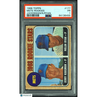 1968 Mets Rookies 1968 Topps #177 PSA 1