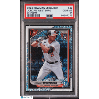 Jordan Westburg 2024 Bowman Mega Box Chrome #42 PSA 10