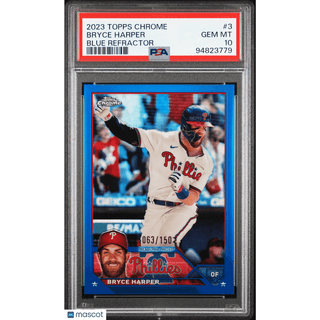 Bryce Harper 2023 Topps Chrome #3 PSA 10