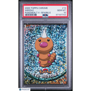 Pokémon TCG Weedle #13 Pokemon T.V.-Sparkle PSA 10