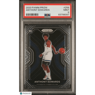 Anthony Edwards 2020 Panini Prizm #258 PSA 9