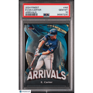 Evan Carter 2024 Topps Finest Arrivals #A6 PSA 10