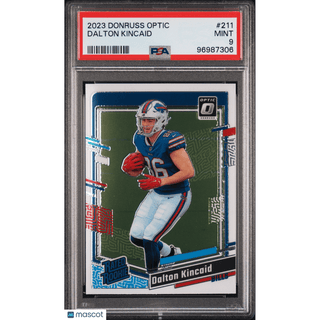 Dalton Kincaid 2023 Panini Donruss Optic #211 PSA 9