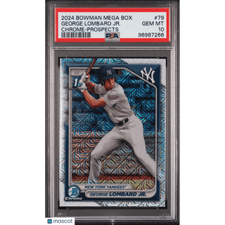 George Lombard Jr. 2024 Bowman Mega Box Chrome Prospects #79 PSA 10