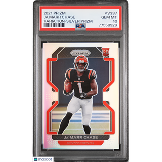 Ja'marr Chase 2021 Panini Prizm #V337 PSA 10