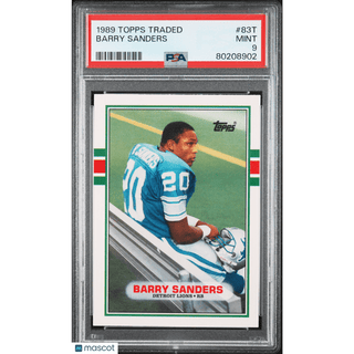 Barry Sanders 1989 Topps Traded #83T PSA 9