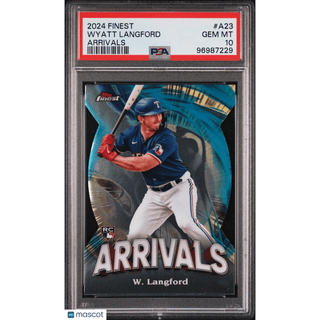 Wyatt Langford 2024 Topps Finest Arrivals #A23 PSA 10