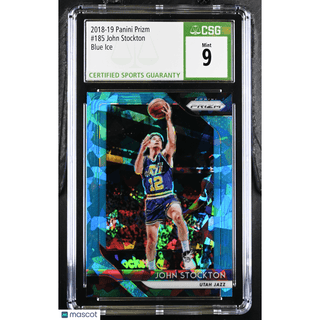 John Stockton 2018 Prizm #185 CGC 9