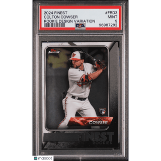 Colton Cowser 2024 Topps Finest Finest Rookie Design Variation #FRD3 PSA 9