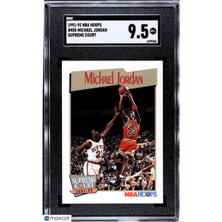 Michael Jordan 1991-92 NBA Hoops #455 SGC 9.5