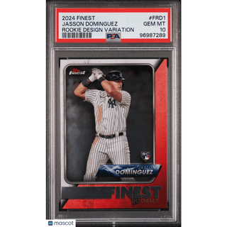 Jasson Dominguez 2024 Topps Finest Finest Rookie Design Variation #FRD1 PSA 10