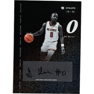 DJ Horne: 2024 ONIT NC State Basketball Autograph Numbered 59/80