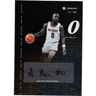 DJ Horne: 2024 ONIT NC State Basketball Autograph Numbered 74/80