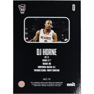 DJ Horne: 2024 ONIT NC State Basketball Blackout Card