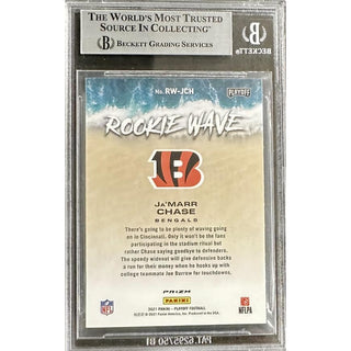 Ja'Marr Chase 2021 Playoff Rookie Wave Pink #1 BGS 9