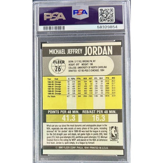 Michael Jordan 1990 Fleer #26 PSA 9