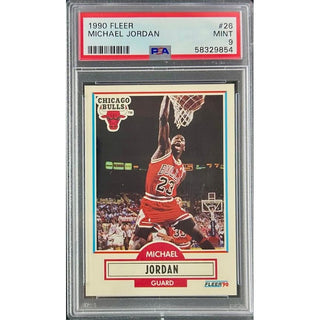 Michael Jordan 1990 Fleer #26 PSA 9