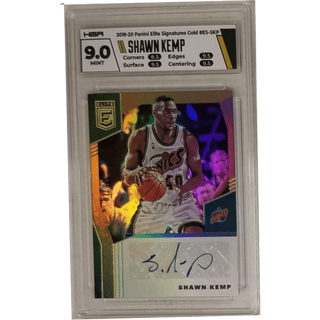 Shawn Kemp: 2019-20 Panini Elite Signatures Gold #ES-SKP HGA 9.0