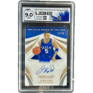 Jason Kidd 2020-21 Panini Immaculate Award Winners #IAW-JKD HGA 9.0