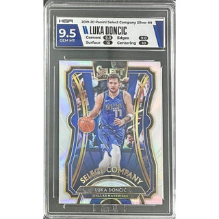 Luka Doncic 2019-20 Panini Select Company Silver #9, HGA 9.5