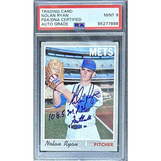 Nolan Ryan: Trading Card PSA 9, DNA certified