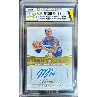 PJ Washington 2019-20 Panini Flawless Collegiate Rookie Gem Signatures #115 HGA 9.5