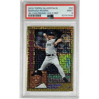 Mariano Rivera: 2019 Topps Silver Pack '84 Chrome Promo - Gold Refractor #50 PSA 9