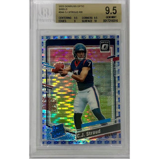 CJ Stroud RR 2023 Donruss Optic Shield #244 BGS 9.5