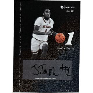 Jayden Taylor: 2024 ONIT NC State Basketball Autograph Numbered 66/80