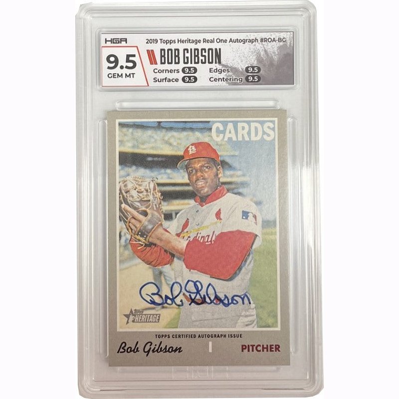 Bob Gibson Memorabilia, Autographed Bob Gibson Collectibles