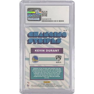 Kevin Durant - 2019-20 Donruss Changing Stripes #4 - Yellow Laser