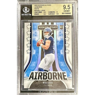 Will Levis 2023 Rookies and Stars Airborne White #29 BGS 9.5