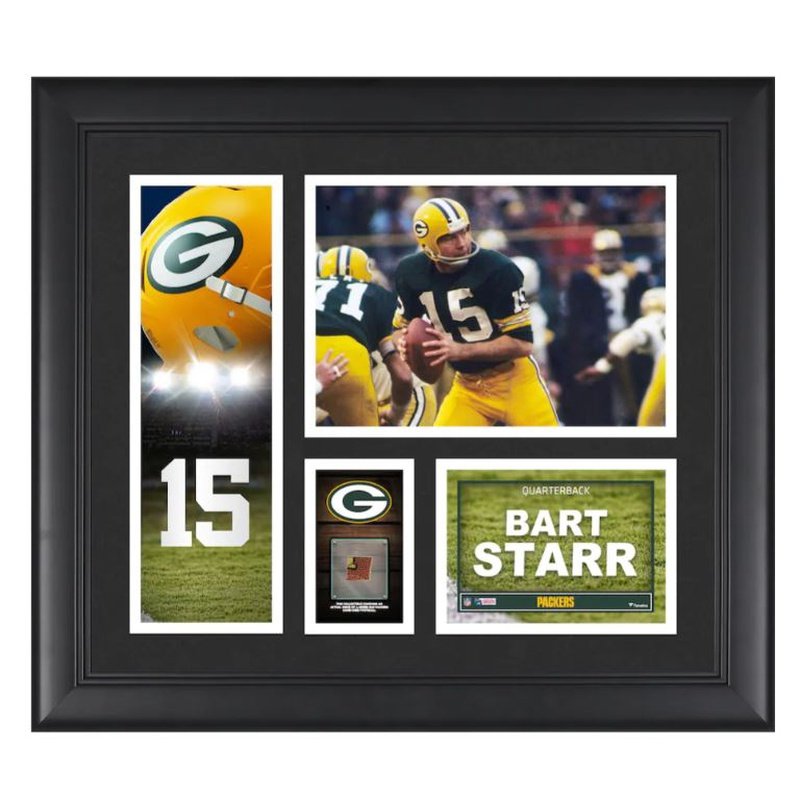 Bart Starr Jersey Framed Photo