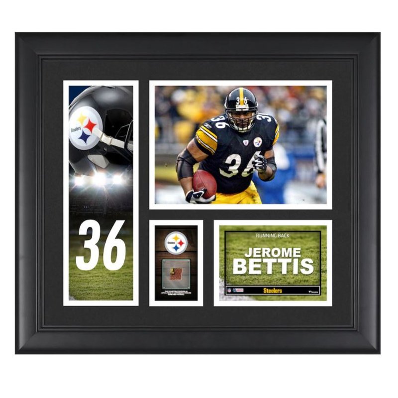 Jerome Bettis Pittsburgh Steelers Game Worn Helmet