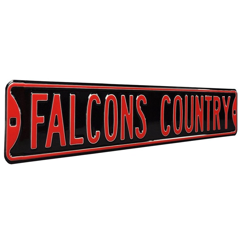 Atlanta Falcons 4 x 18 Team Boulevard Metal Sign