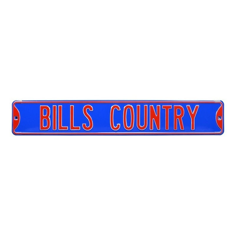 Buffalo Bills - BILLS COUNTRY - Embossed Steel Street Sign