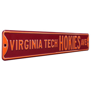 Virginia Tech Hokies Steel Street Sign-VIRGINIA TECH HOKIES AVE