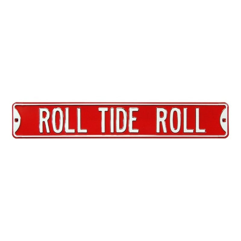 NCAA Alabama Crimson Tide Alabama Roll Tide 4 x 17 Plastic Street Sign