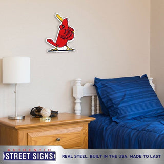 St Louis Cardinals Laser Cut Steel Logo Spirit Size-Slugger Bird