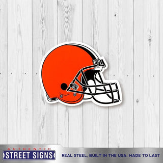 Cleveland Browns Laser Cut Steel Logo Spirit Size-Primary